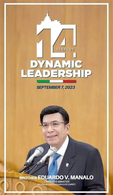 Eduardo V. Manalo’s leadership .